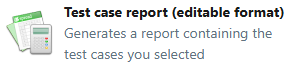 Test case report (editable format)